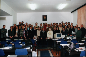 The first generation of students 2001/02 - postgraduate Studies E-business